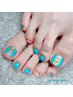 《フット》持ち込み 親指アート＋ワンカラー ¥9000