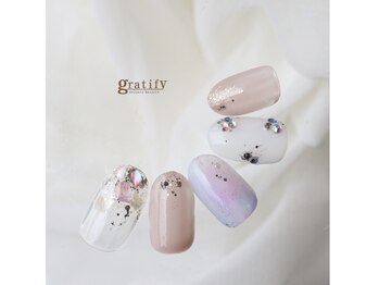 大人可愛い♪紫陽花カラーネイル