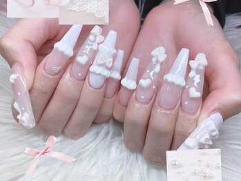 ベティネイル アイラッシュ(Betty Nail)/ガーリー♪フリルネイル