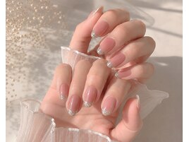 ラメフレンチネイル