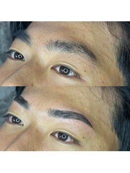 ボスブロウ 藤が丘駅前店(BOSS BROW)/ 【メンズ眉毛】　before　after