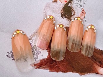 ネイルサロンフォーユー(for u)/カラグラ×ストーン￥６９８０