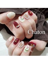 ネイルアンドアイラッシュ シャトン(Chaton)/ジェル新規￥8500■会員￥9350