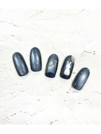 お月見ネイル