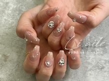 リエル 上本町店(Li aile)/うるうるマグ♪ビジューネイル