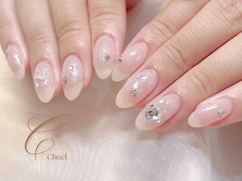 ワンホンチークネイル