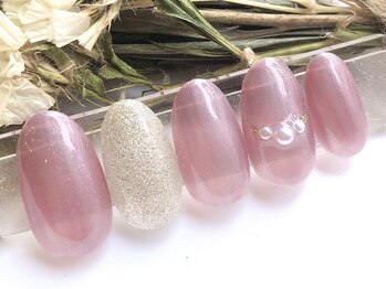 ネイルサロンアンドスクール ラフィーネ 池袋店/シンプルオフィスネイル￥6500