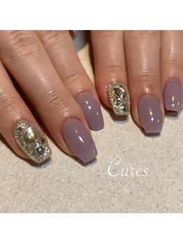 キュアーズ ネイル(CURES NAIL)/大人キラキラネイル