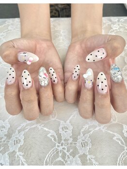 エポック(Epokku)/手書きキティーネイル