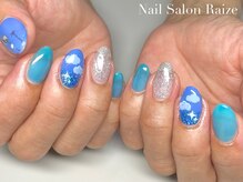 ライズ 本町店(Raize)/雲ネイル/ブルーネイル/夏