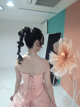 プライベートサロン結/ブライダル前撮りスタジオにて