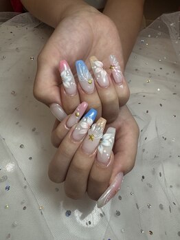 ネイルアンバー 西向田店(Nail amber)/夏ネイルアートフリー☆☆