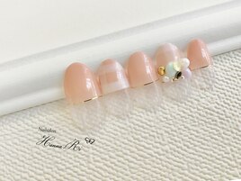 チェックフレンチネイル