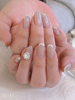 ローズ56(Rose56)/スワロビジューネイル