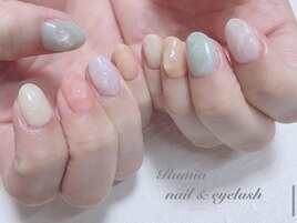 カラフル大理石ネイル★11000