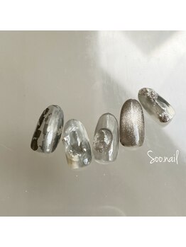ソーネイル(Soo.nail)/10月定額ネイルシンプルデザイン