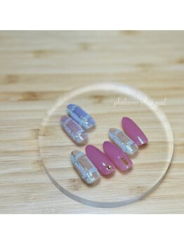 ファレノホワイト/定額ネイルデザイン/ 冬