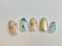 カミアンユイヤ ネイルラボ(KAMIANYUIYA Nail LAB)/テラゾー柄デザイン
