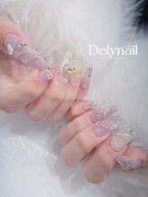デリーネイル(Dely_nail)/ワンホン風ガーリーネイル