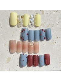 春カラーネイル