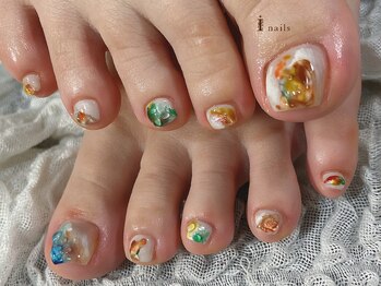 アイネイルズ 渋谷店(I nails)/カラフルニュアンス￥9480