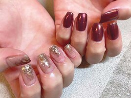 パープルミラーネイル☆