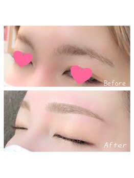 トレゾアスィス(Tresor sis)/美眉アイブロウ Before/After