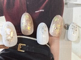 【オーロラシェルネイル】