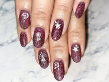 ヘアーアンドネイル ルシア(Hair&Nail Lucia)/パープルフラッシュネイル！