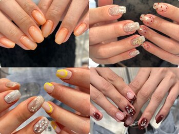 ノラネイル ウメダ(NORA nail UMEDA)の写真/実力派ネイルサロン◆シンプル～華やかなデザインまで豊富にご用意！いつまでも見ていたくなる指先へ◎