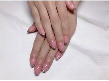 ネイルアンドアイラッシュサロン エスポアール(nail&eyelash salon espoir)/ガラスフレンチ　75分コース