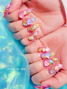 ジュエル ラ メール(Jewel la mer)/カラフルなマーメイドネイル☆