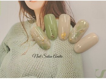 ネイルサロン アミティエ(Nail Salon Amitie)/▽. * 大人綺麗め nuance大理石