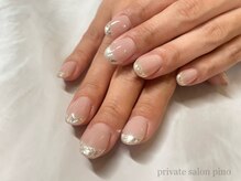 ピノ(pino)/お客様ネイル☆ガラスフレンチ