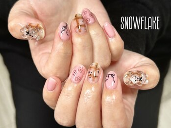 スノーフレーク(Snowflake)/定額デザイン/¥8000