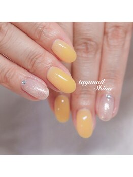 たゆ ネイル(たゆnail)/パラジェルイエローネイル