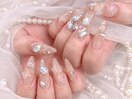 ロングネイル/韓国ネイル/蝶