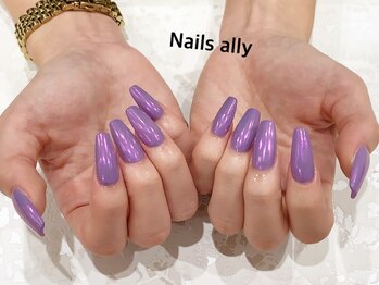 ネイルズアリー 立川店(Nails ally)/スカルプ×ワンカラー