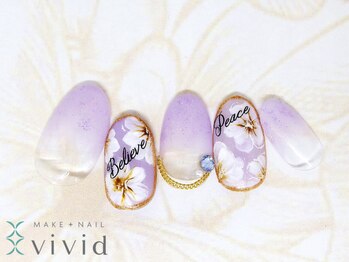 メイクプラスネイル ヴィヴィッド(MAKE+NAIL vivid)/*冬ブライダルネイル*