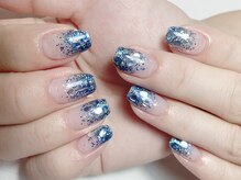 マハロネイル(Mahalo Nail)/ラメのグラデーション　¥6980