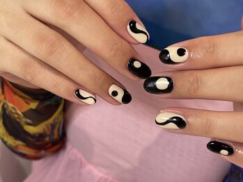 グラム バイ アンド ココ ネイル(GraM by And & coco. Nail)/幾何学nail