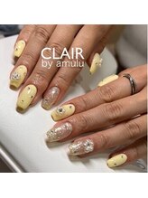 クレール バイ アミュール(CLAIR by.amulu)/黄色ネイル