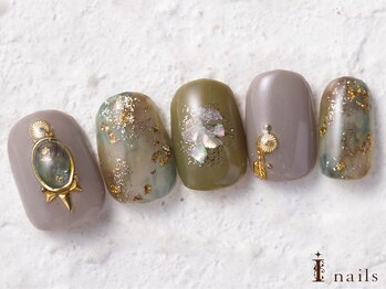 アイネイルズ 横浜WEST店(I-nails)/くすみカラーニュアンス9480円