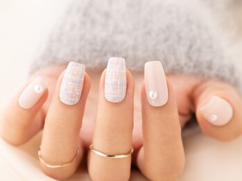ヴァンネイル(VINGT NAIL nail&eye beauty)/ツイードネイル