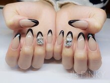 ネイルスペース ジェイズ ピンキー(NAIL SPACE J's PINKY)/黒ブイフレンチ