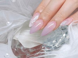 ラメ×紫×グラデーション