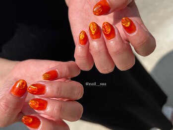 ダークオレンジネイル