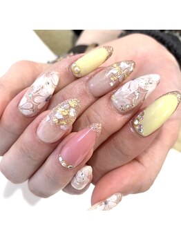 グラマラス 白金台店(glamourous produced by Noble)/フラワーネイル[白金台/目黒]