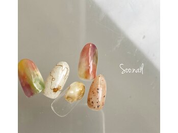ソーネイル(Soo.nail)/10月定額ネイルシンプルデザイン