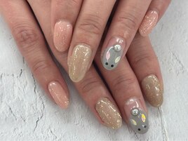 【森】うさぎネイル